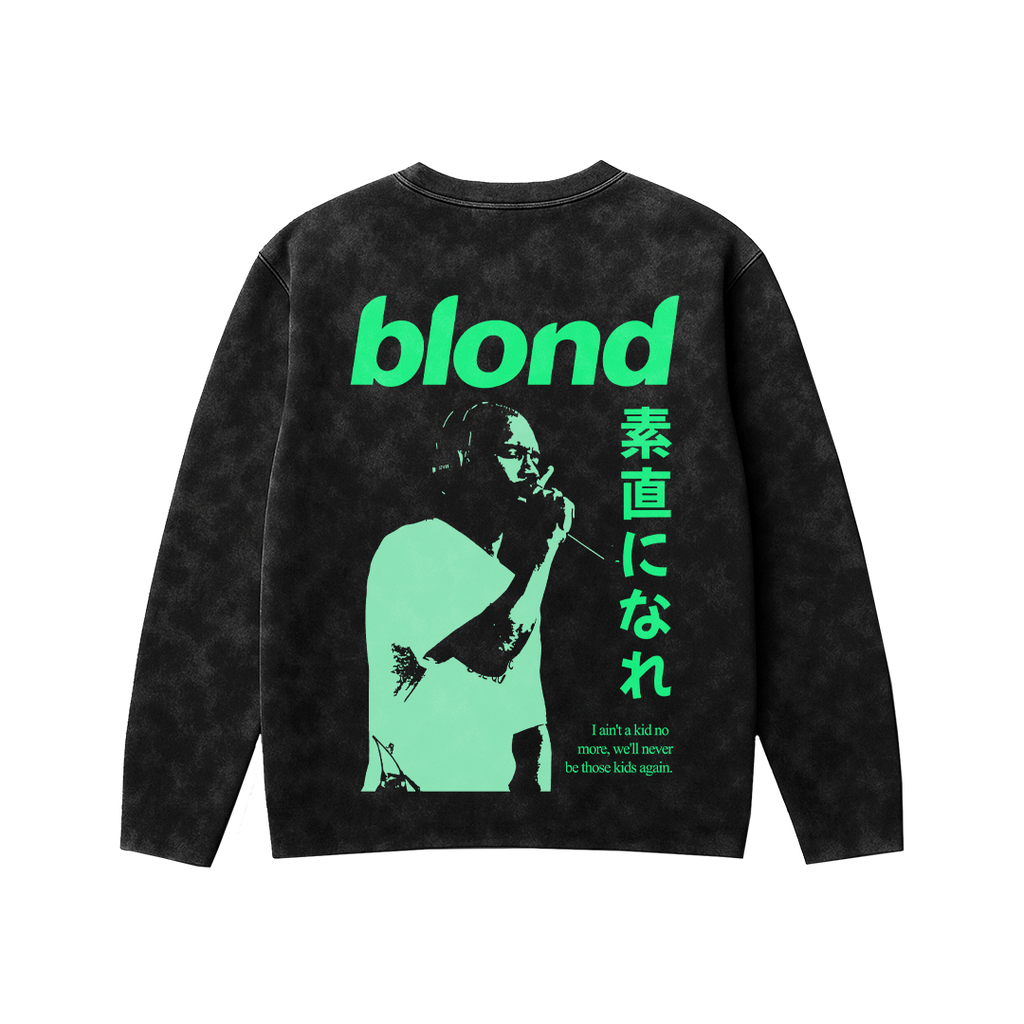 NeoBlonde Oversized Acid Wash Sweatshirt